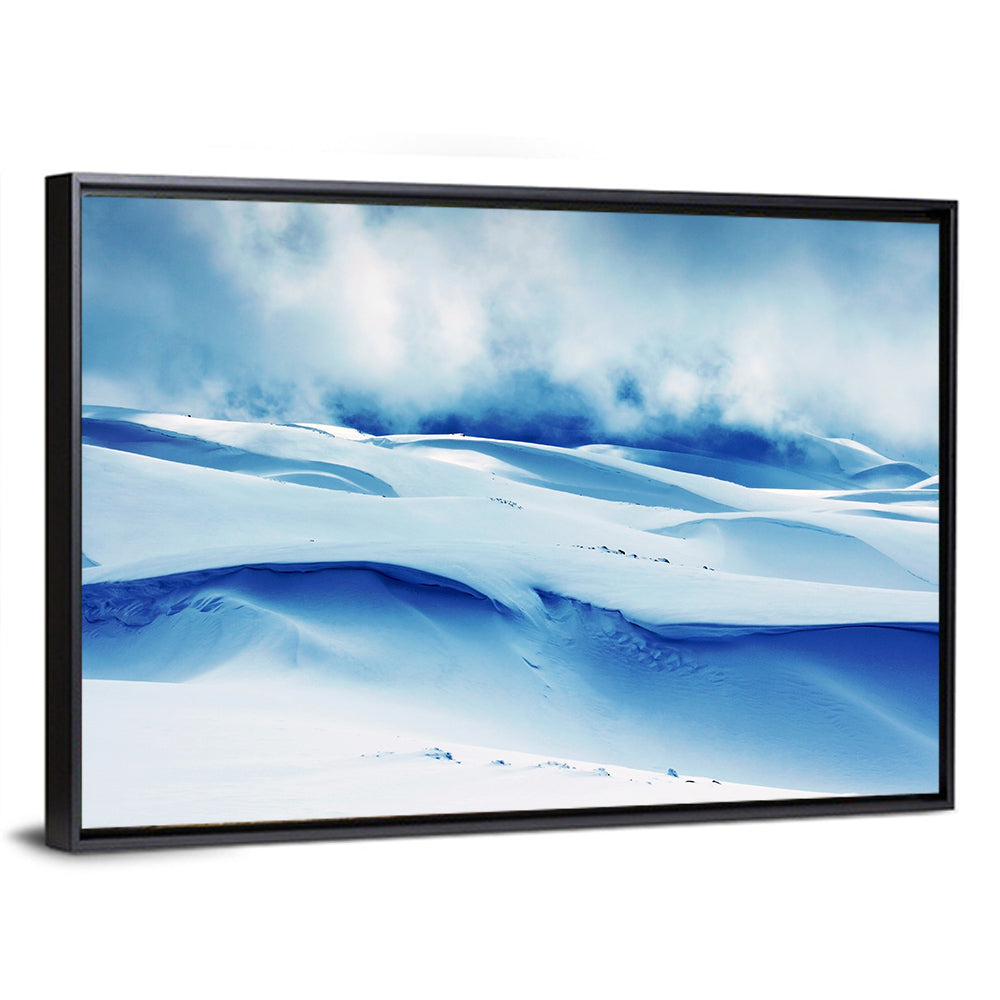 Wind-swept Snow Ridges Wall Art