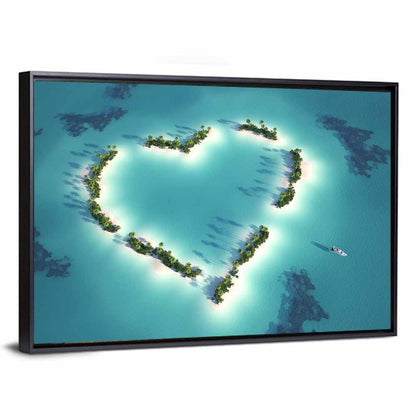 Heart Shaped Island Wall Art