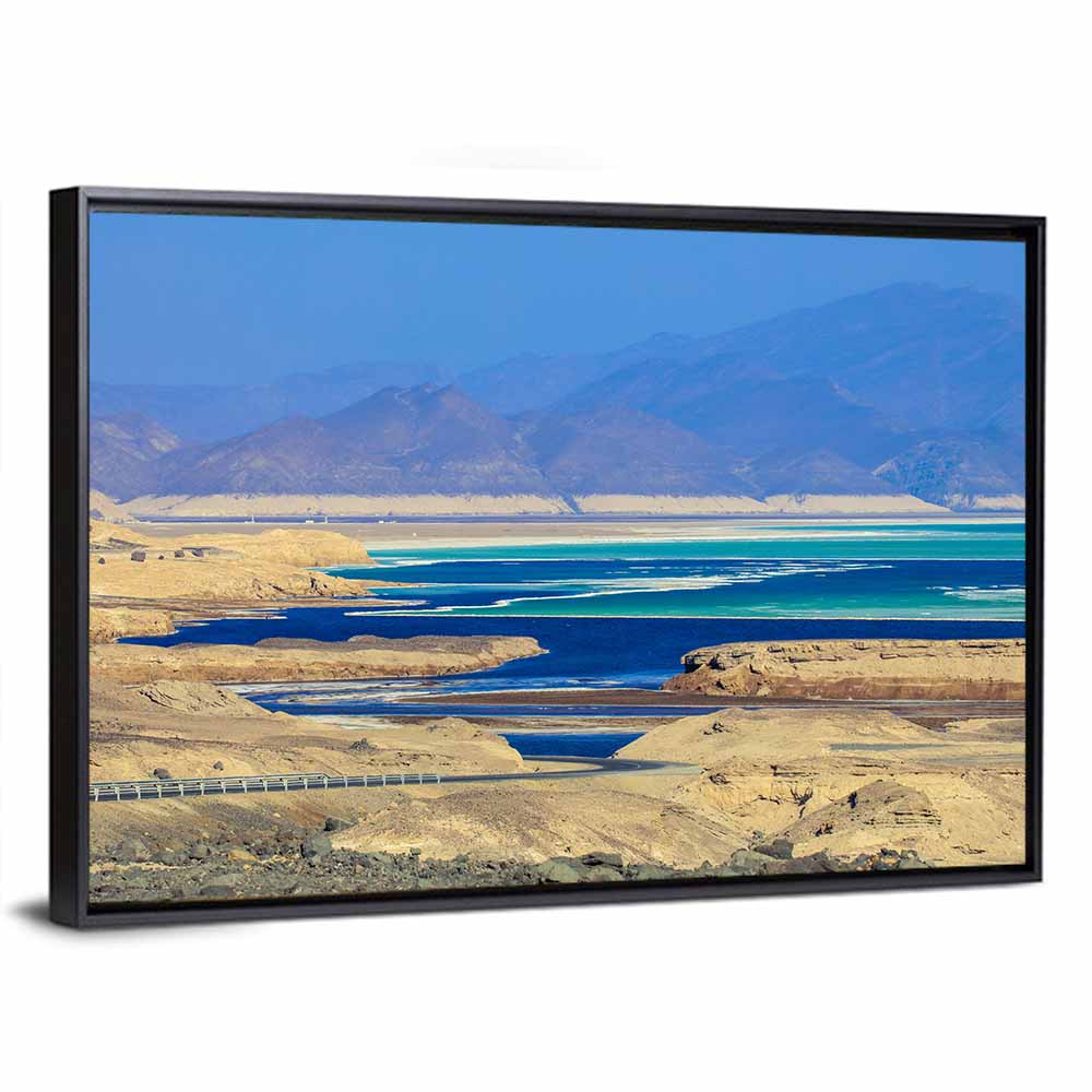 Salty Coastline Of Lake Assal Wall Art
