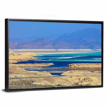 Salty Coastline Of Lake Assal Wall Art