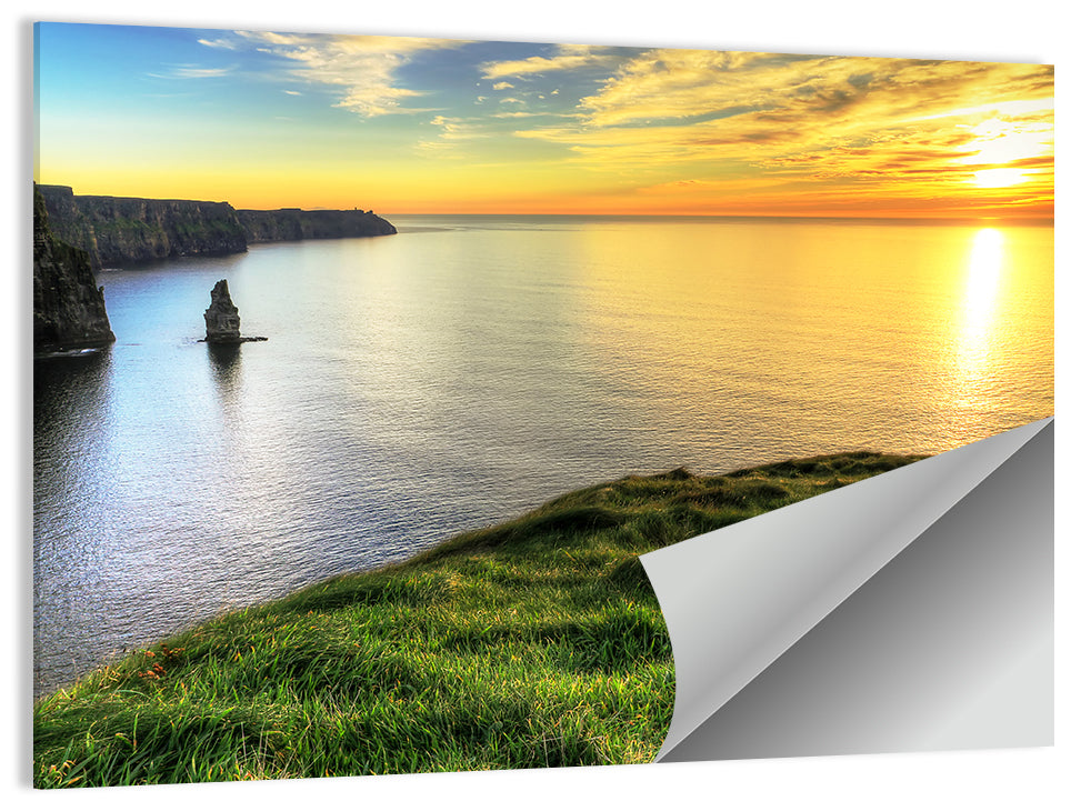 Cliffs of Moher at Sunset Wall Art