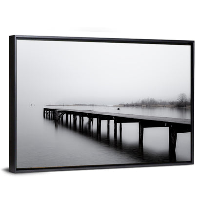 Wooden Lake Jetty Wall Art