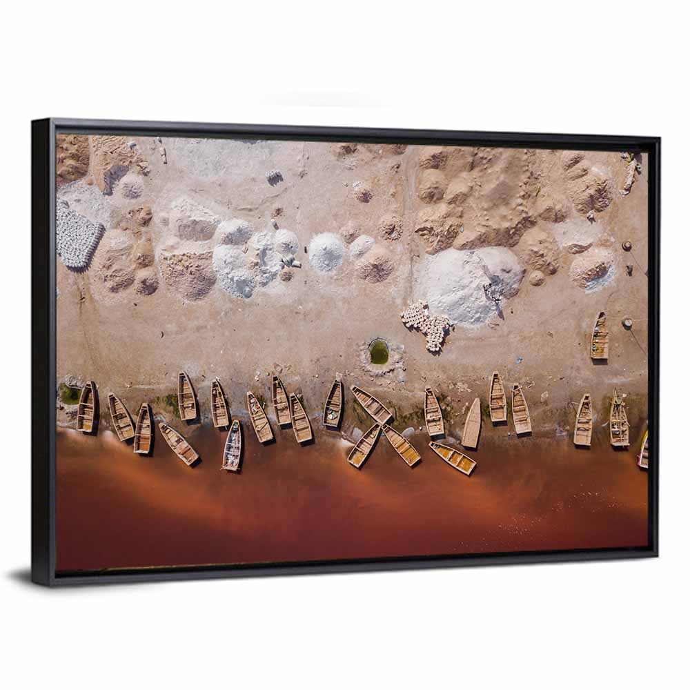 Pink Lake Retba Wall Art