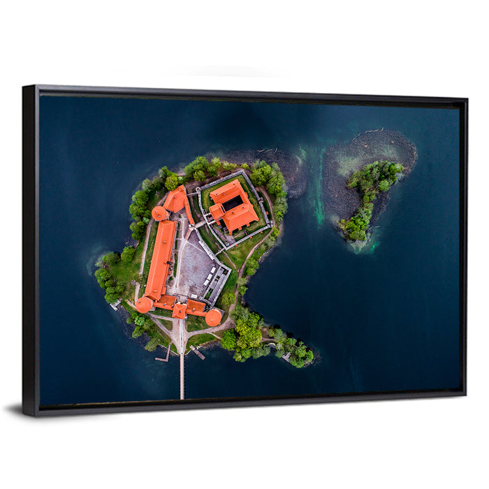 Trakai Island Castle Wall Art as a framed canvas