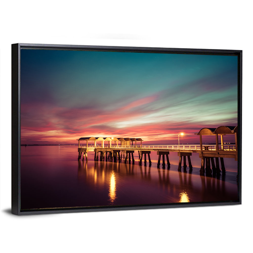 Jekyll Island Pier at Dusk Wall Art