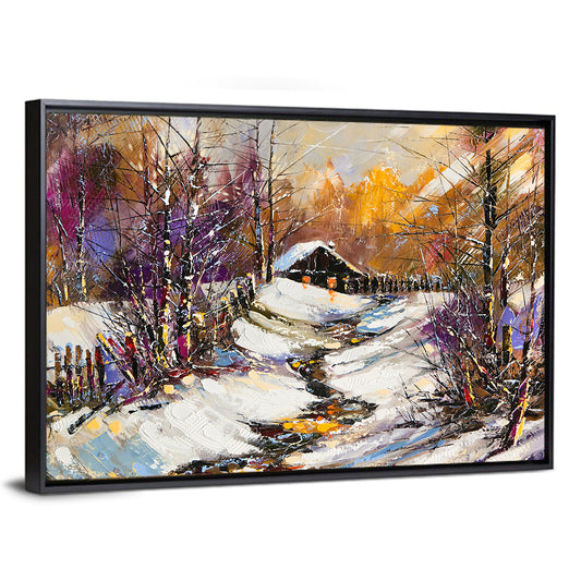 Rural Winter Landscape I Wall Art