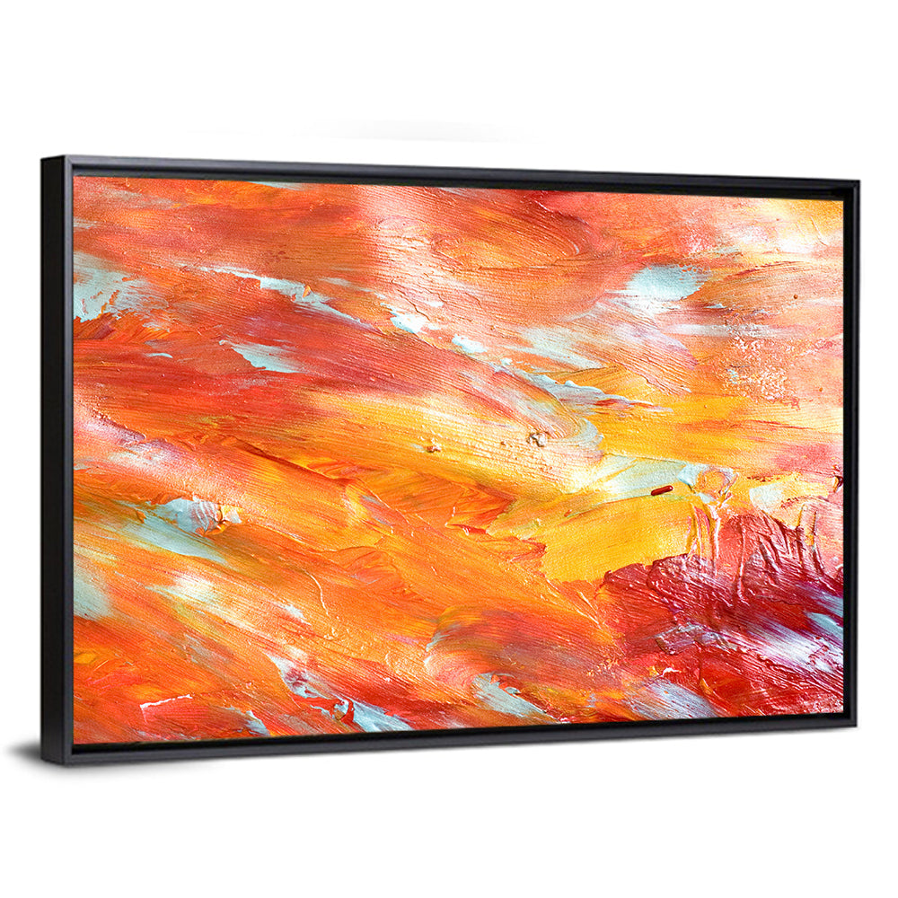 Sunfire Impasto Abstract Wall Art