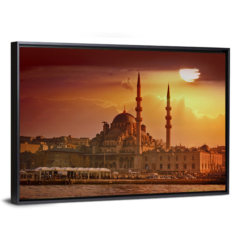 Yeni Cami Golden Hour Wall Art