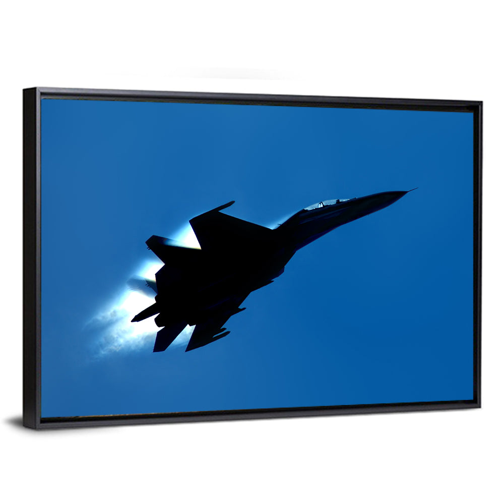 Su-27 Silhouette Wall Art