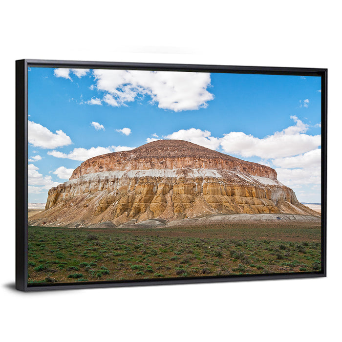 Sherkala Butte Wall Art as a framed canvas