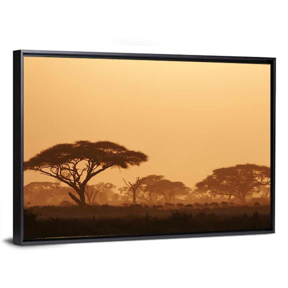 Amboseli Savanna Sunset Wall Art