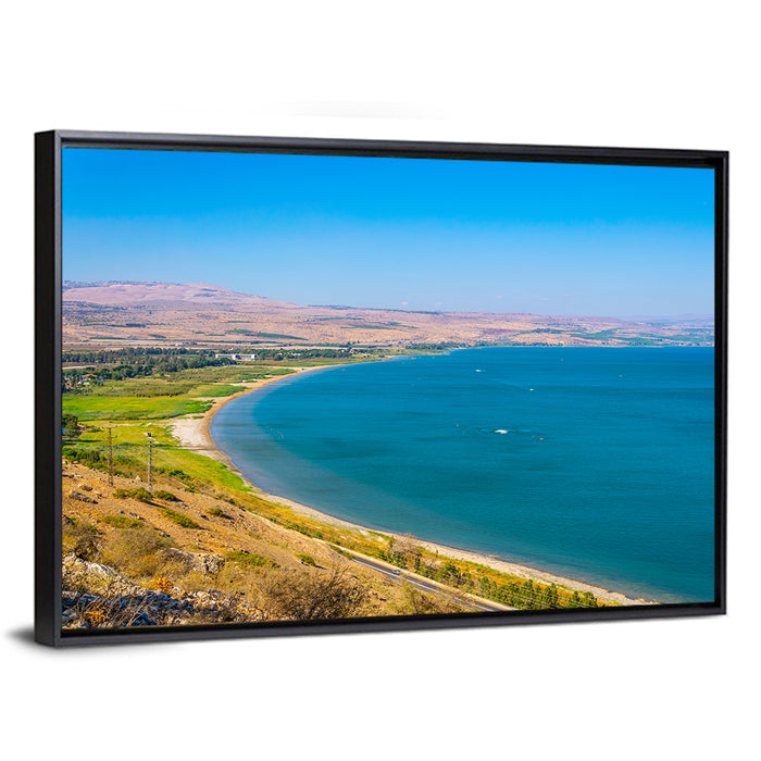 Sea of Galilee, Tiberias Wall Art as a framed canvas