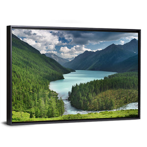 Siberia Woods Mountain Lake Wall Art