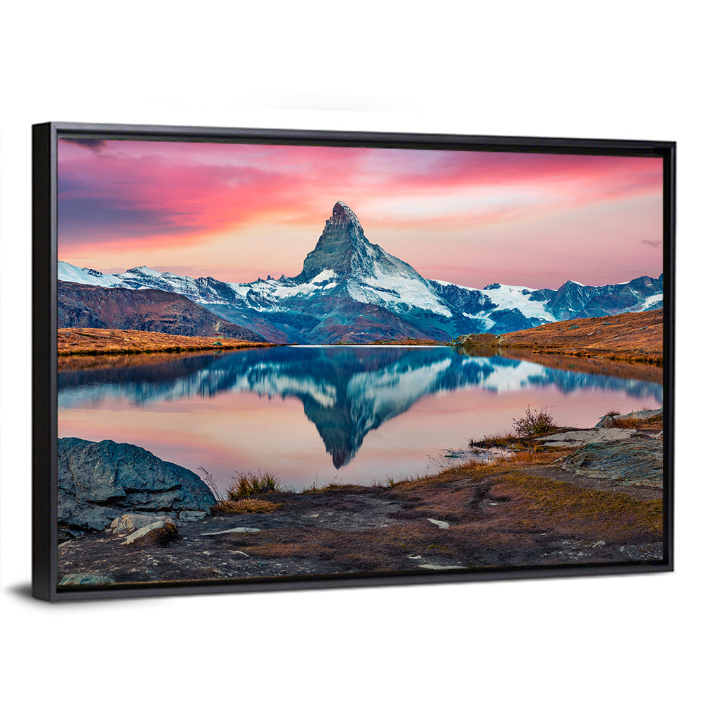 Matterhorn Reflection at Stellisee Wall Art