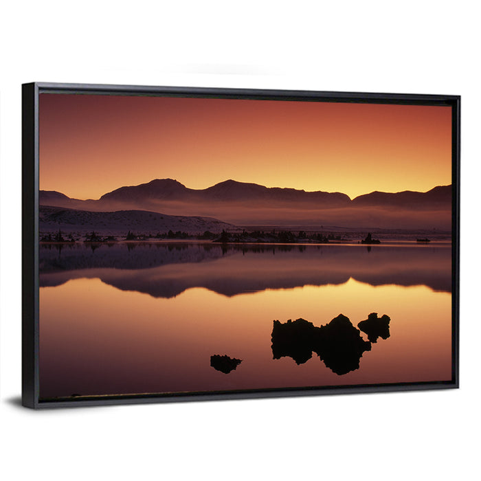 Mono Lake at Twilight Wall Art as a framed canvas