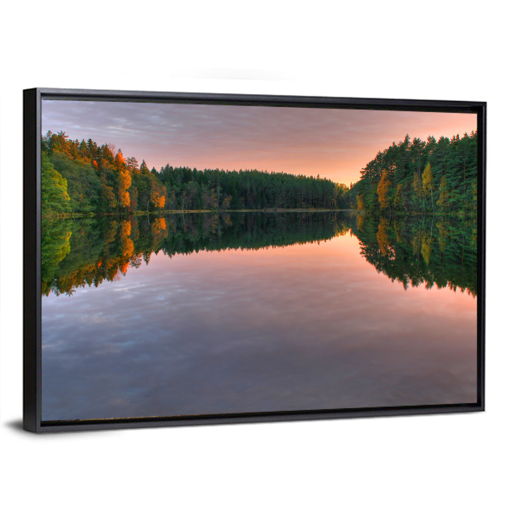 Estonian Lake at Golden Hour Wall Art