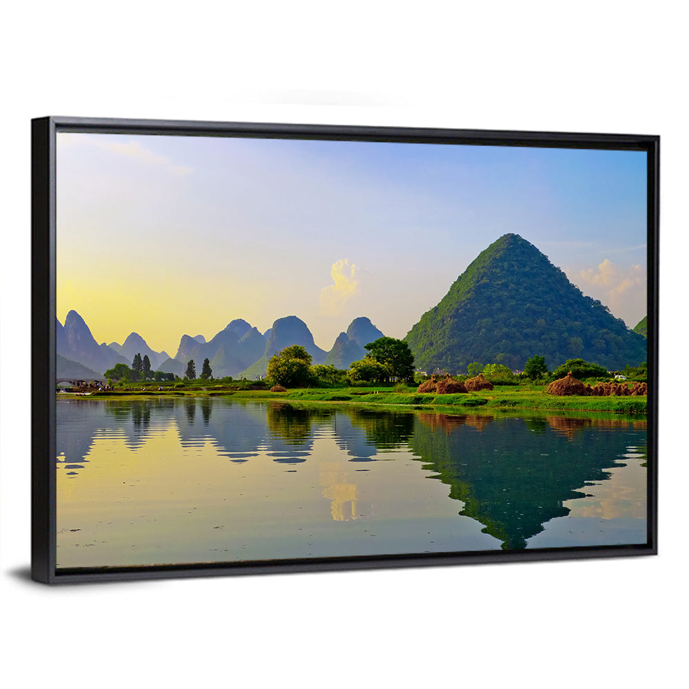 Yangshuo Reflection on Li River Wall Art