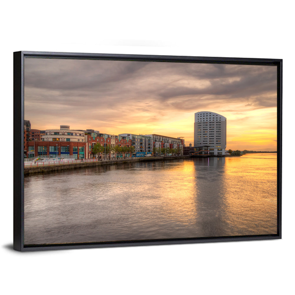 Limerick Riverside at Dusk Wall Art