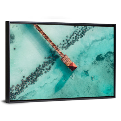 Caribbean Beach Pier Wall Art