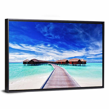 Tourists Villas Maldives Wall Art