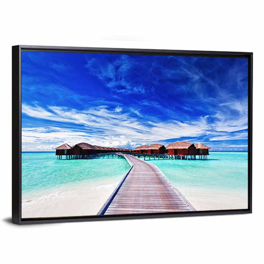 Tourists Villas Maldives Wall Art