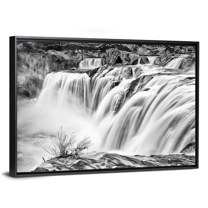 Shoshone Falls, Twin Falls Wall Art as a framed canvas