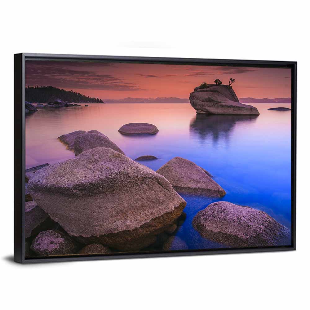 Lake Tahoe Dusk Reflection Wall Art