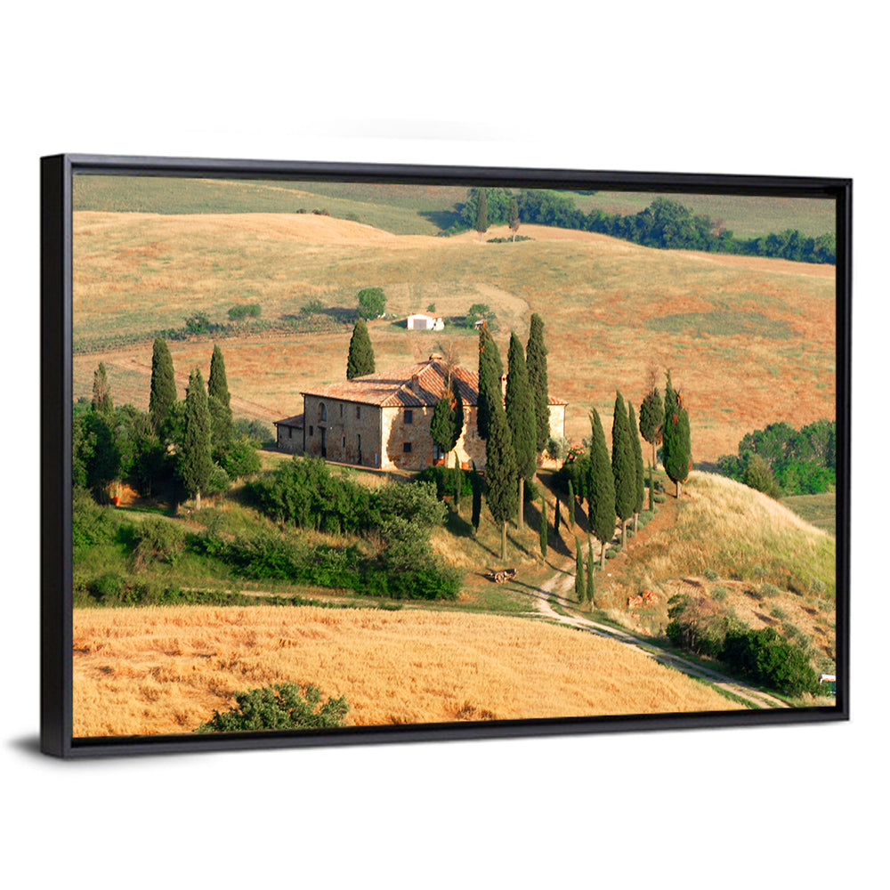 Golden Cypress Hill Villa Wall Art