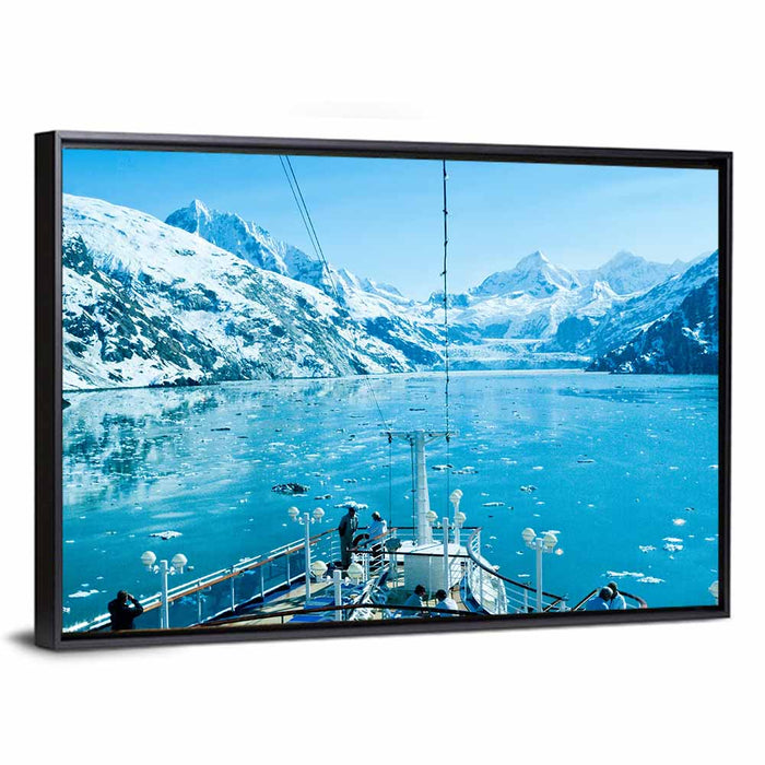 Bow View at Glacier Bay National Park Wall Art as a framed canvas