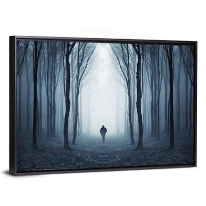 Man & Creepy Forest Wall Art
