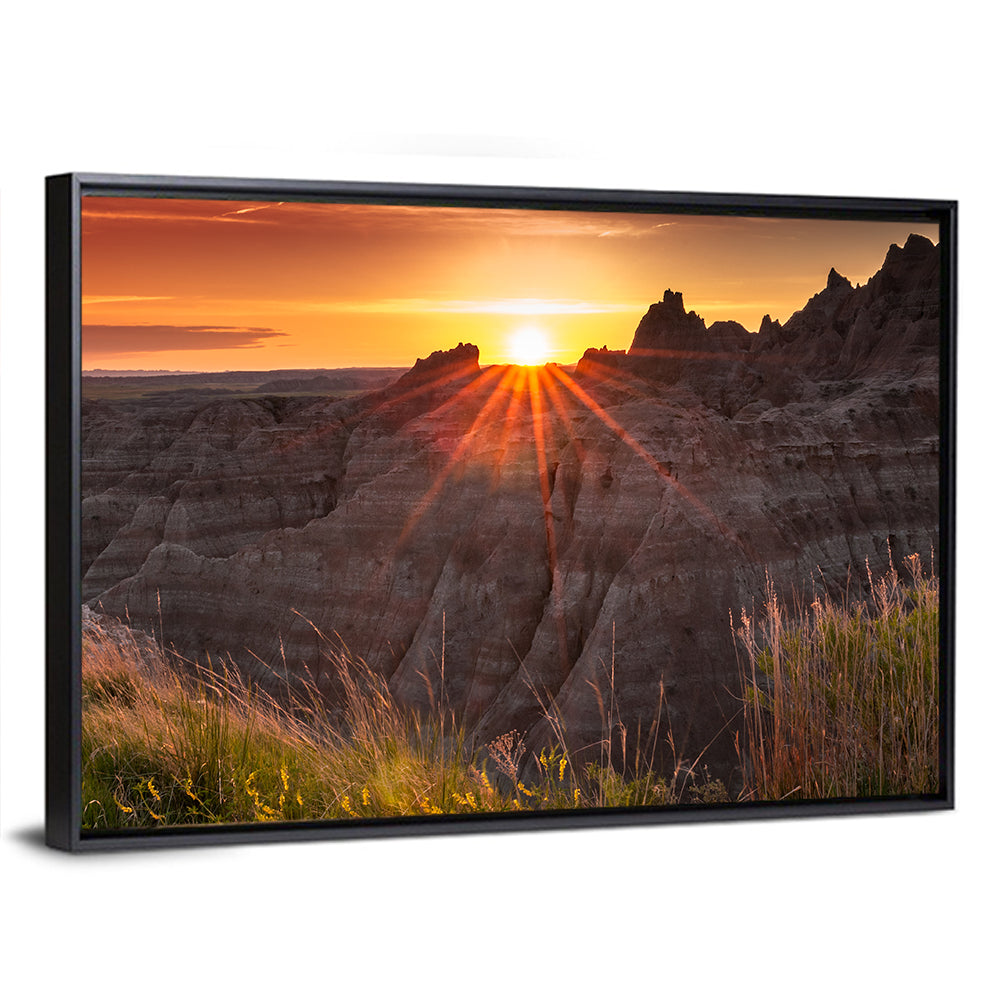 Badlands National Park Sunset Wall Art
