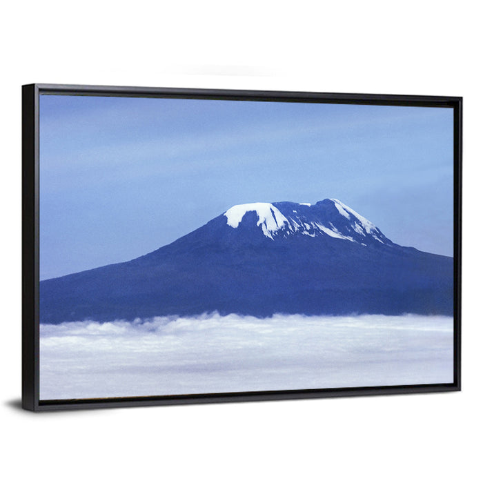 Snow-capped Kilimanjaro Wall Art as a framed canvas
