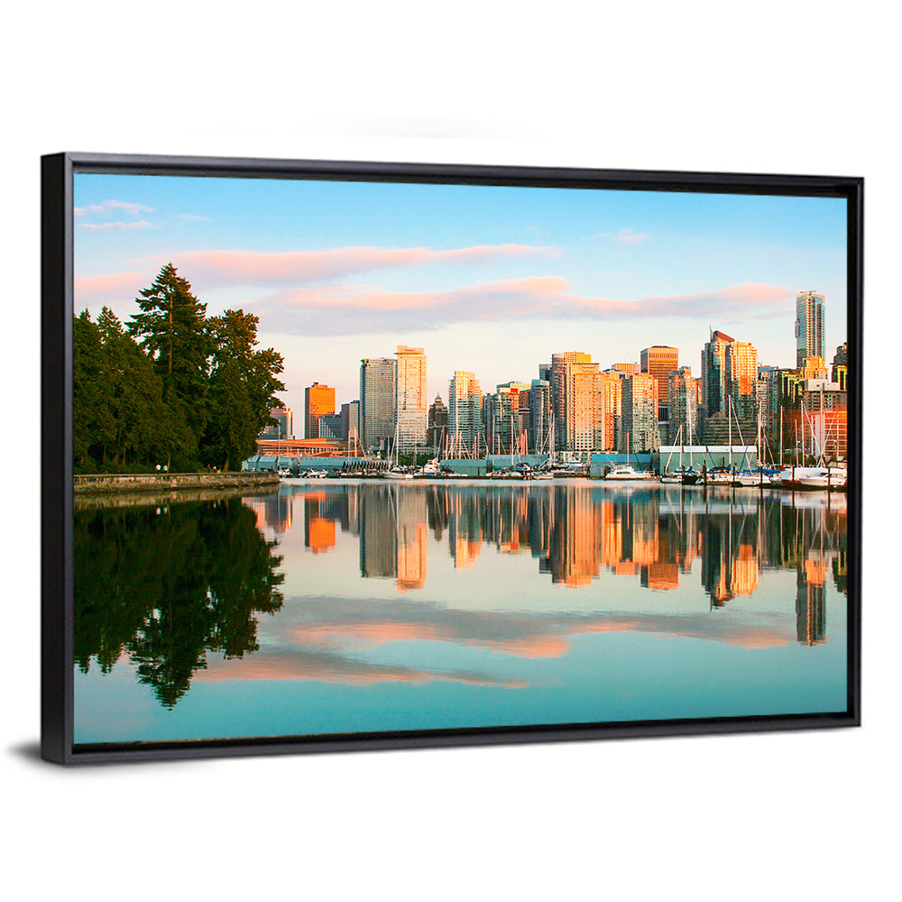 Vancouver Skyline at Coal Harbour Wall Art