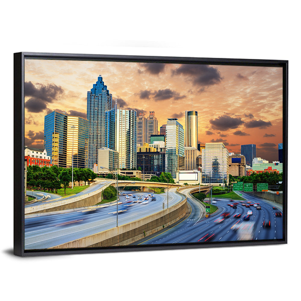 Atlanta Downtown Skyline Wall Art