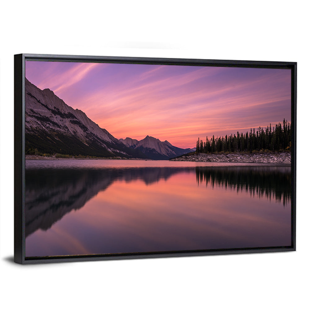 Medicine Lake Sunset Reflection Wall Art