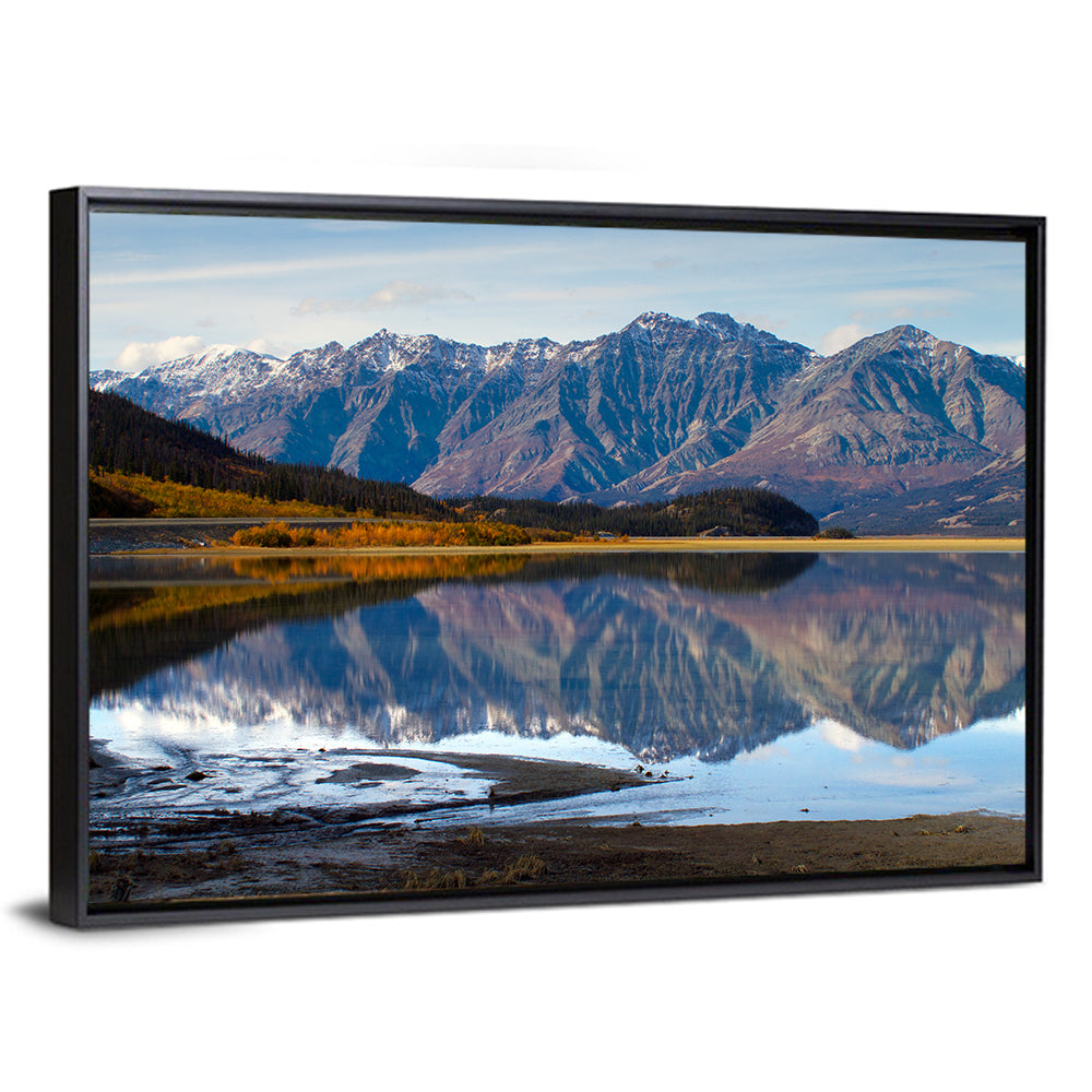 Kluane Lake Autumn Reflection Wall Art