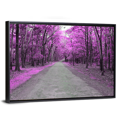 Autumn Forest Road Wall Art