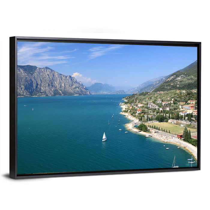 Malcesine, Lake Garda Wall Art as a framed canvas