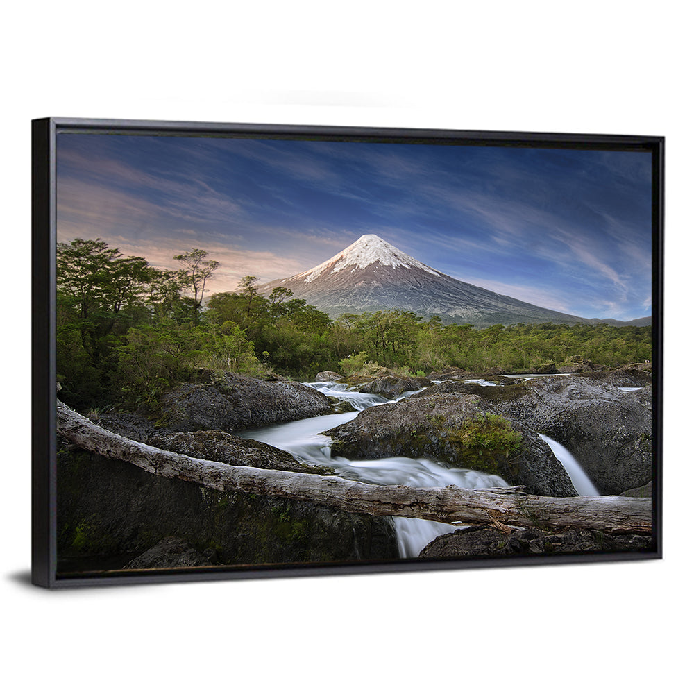 Osorno Volcano at Petrohue Falls Wall Art