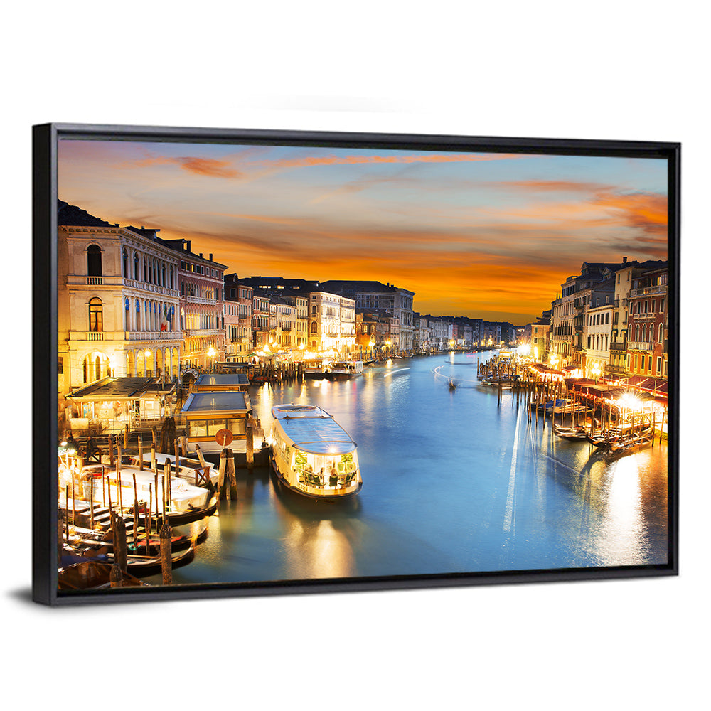 Venice Grand Canal at Dusk Wall Art