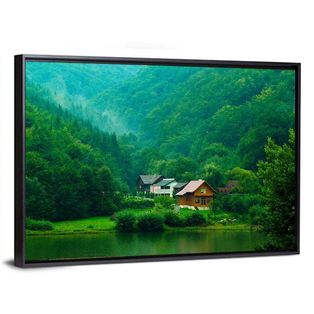 Mist Over Lake Tarnita Wall Art
