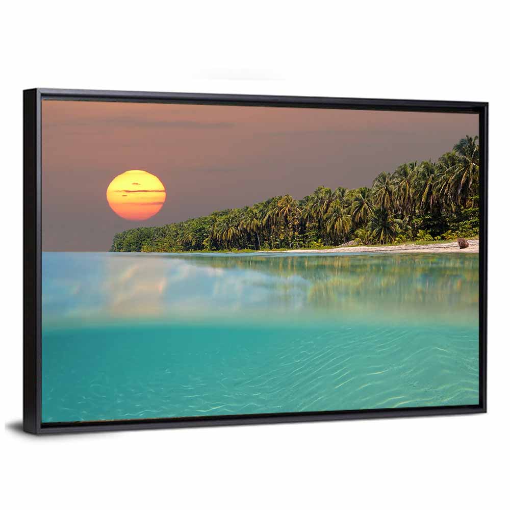 Split-level Caribbean Sunset Wall Art