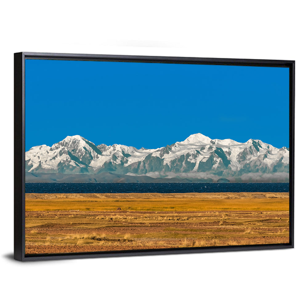 Snow-capped Peaks Over Lake Titicaca Wall Art