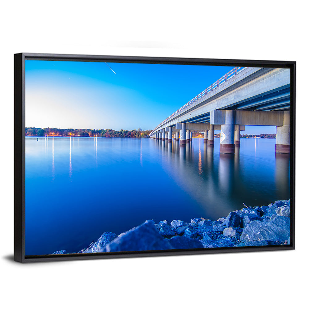 Lake Wylie Bridge at Twilight Wall Art