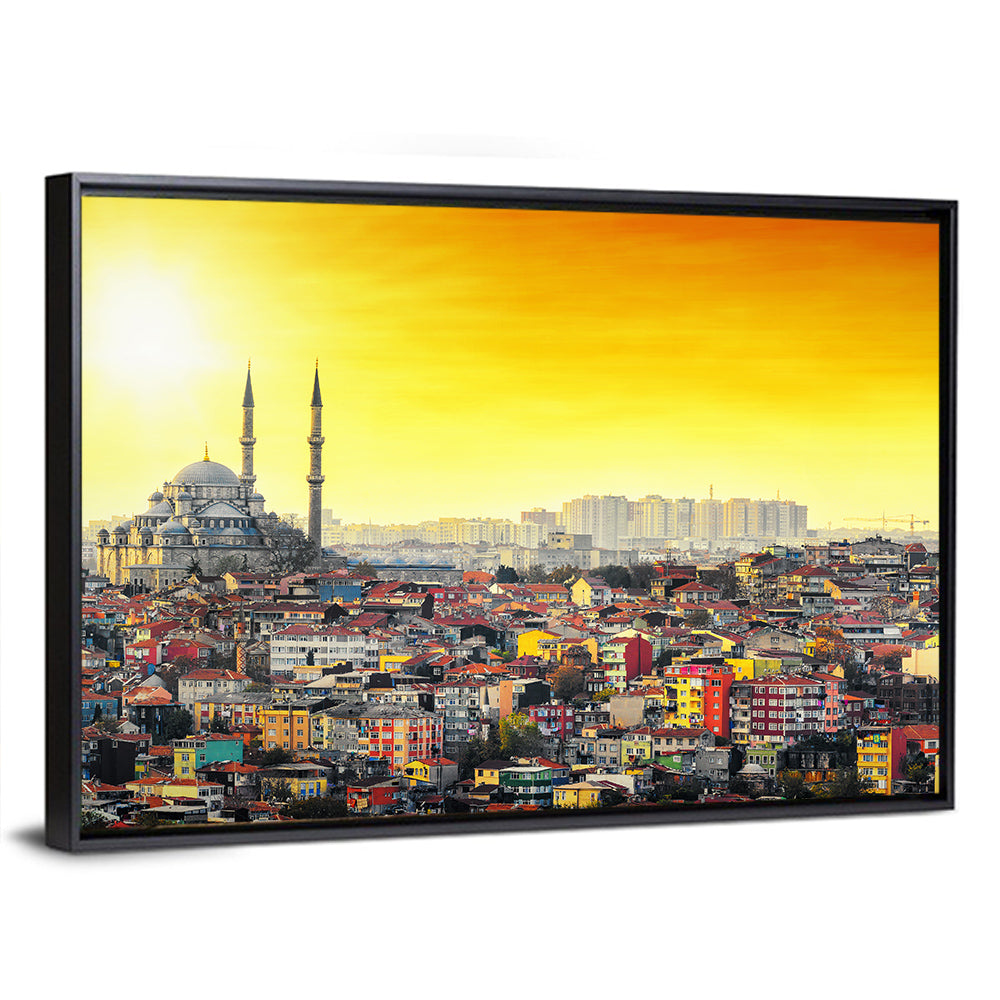 Fatih Mosque at Sunset Wall Art
