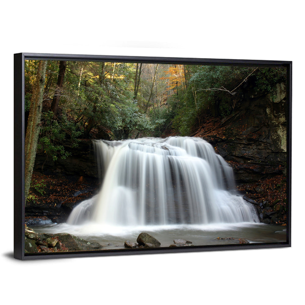 Holly River Autumn Waterfall Wall Art