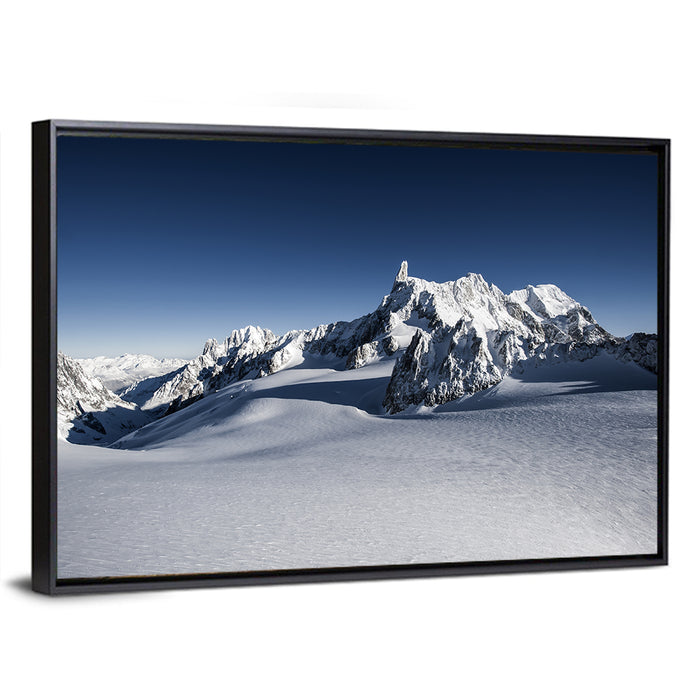 Mont Blanc Vista Wall Art as a framed canvas