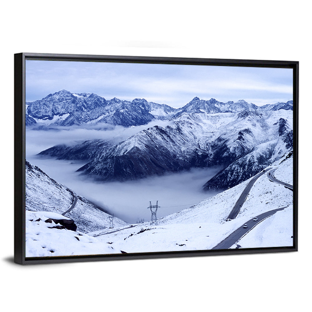 Sichuan Snowy Mountain Pass Wall Art