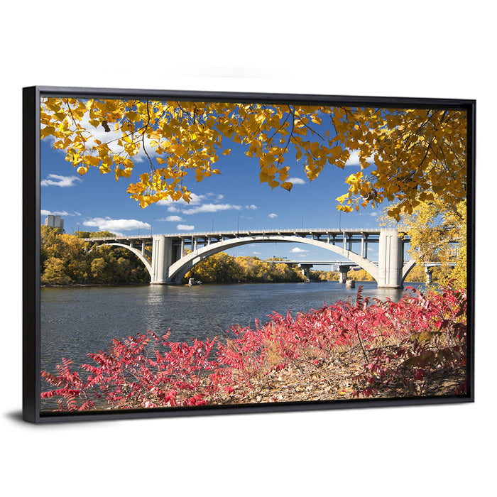Ford Parkway Bridge, Minneapolis Wall Art as a framed canvas