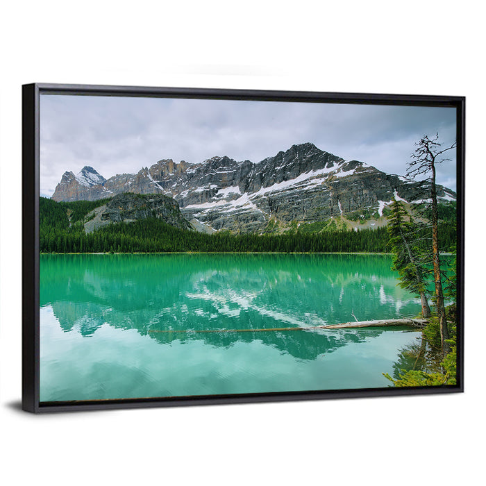 Lake O'hara Reflection Wall Art as a framed canvas